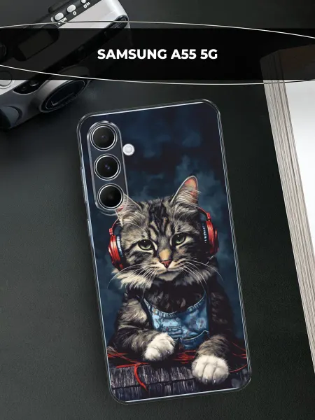 Samsung Чехол на Galaxy A55 5G кот