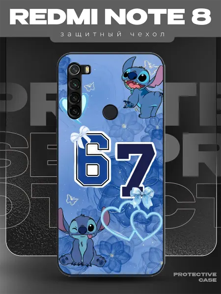 MeowCase Чехол на Redmi Note 8 с принтом cтич 67