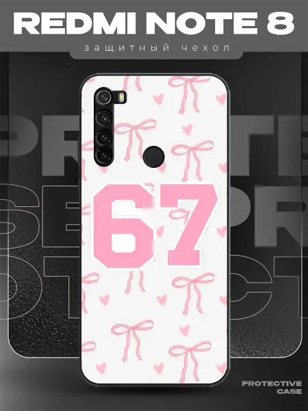 MeowCase Чехол на Redmi Note 8 с принтом сикс севен 67