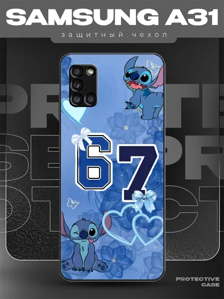 MeowCase Чехол на Samsung A31 с принтом cтич 67