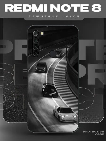 MeowCase Чехол на Redmi Note 8 с принтом машина