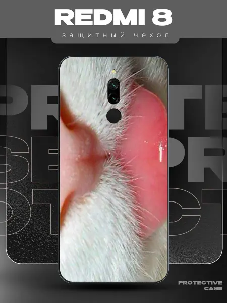 MeowCase Чехол на Redmi 8 с принтом Y2K с котиком