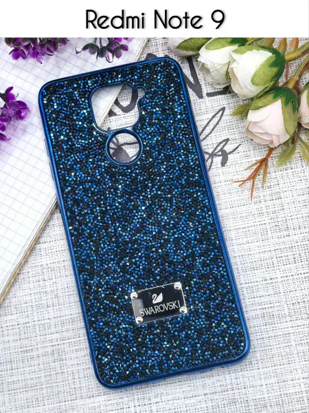 ELNAZ COVER Блестящий чехол на Redmi Note 9 с кристаллами Swarovski
