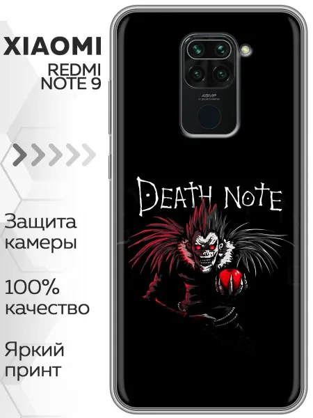 Marketclub Чехол на Xiaomi RedMi Note 9 Death Note Аниме