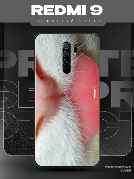 MeowCase Чехол на Redmi 9 с принтом Y2K с котиком