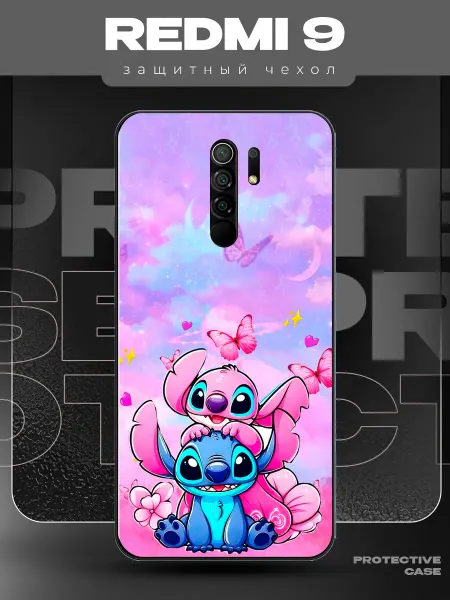 MeowCase Чехол на Redmi 9 с принтом стич