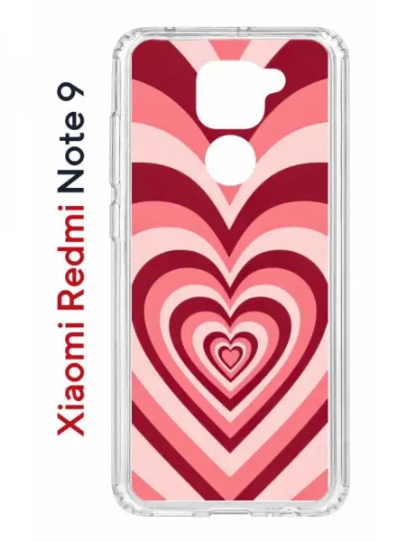 КRUЧЕ Чехол на Redmi Note 9 противоударный, прозрачный, с рисунком