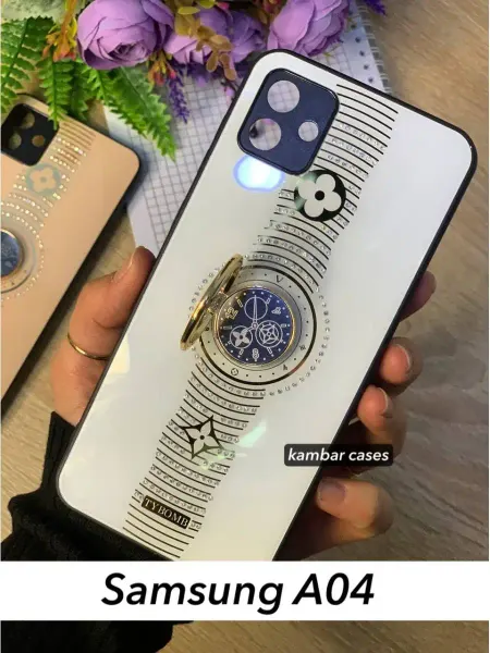 Kambar cases Чехол на телефон Samsung A04 Самсунг А04 с кольцом