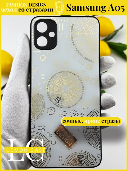 Lemon case Чехол со стразами Samsung A05 глянцевый