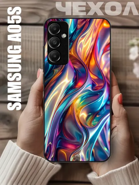 CaseNik Чехол на samsung a05s c принтом абстракция