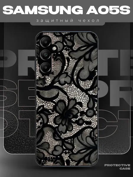 MeowCase Чехол на Samsung A05s с принтом y2k кружева