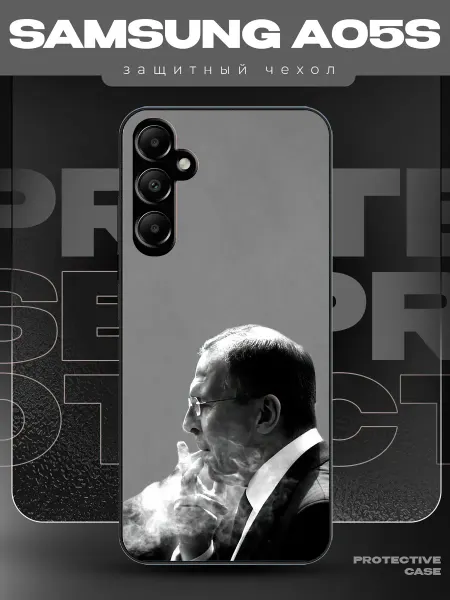 MeowCase Чехол на Samsung A05s с принтом Лавров мем