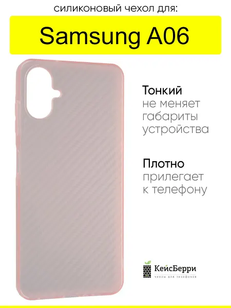 КейсБерри. Чехол для Samsung Galaxy A06, серия Carboniferous