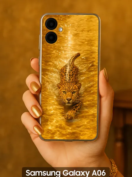 ChesnoCase Чехол на Samsung Galaxy A06 женский с леопардом