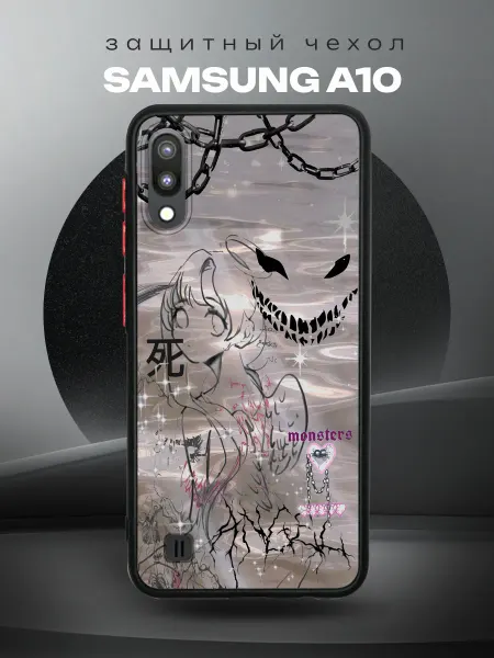 RR Case Чехол на SAMSUNG A10 силиконовый с принтом Аниме
