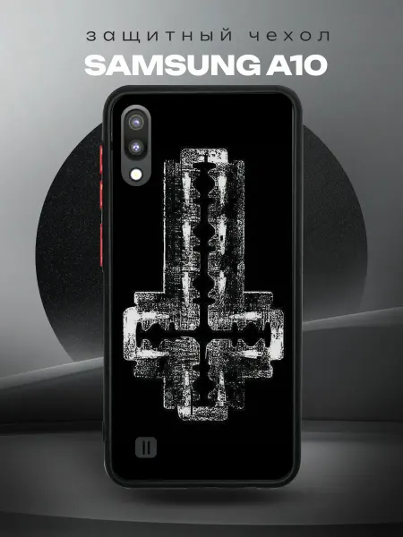 RR Case Чехол на SAMSUNG A10 силиконовый с принтом Крест