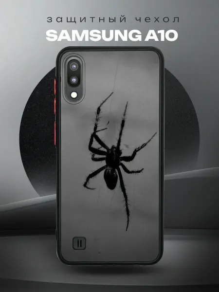 RR Case Чехол на SAMSUNG A10 силиконовый с принтом Паук