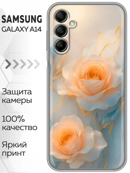 Marketclub Чехол на Samsung Galaxy A14 женский с цветами