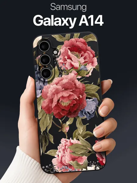 SCDesign Чехол на Samsung Galaxy A14 с цветами