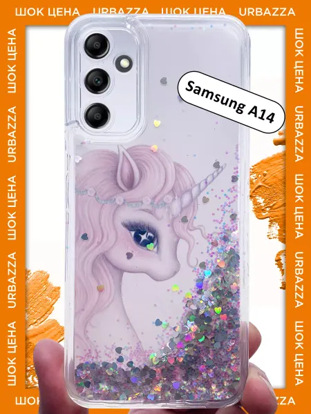 URBAZZA Чехол переливашка с рисунком на Samsung Galaxy A14
