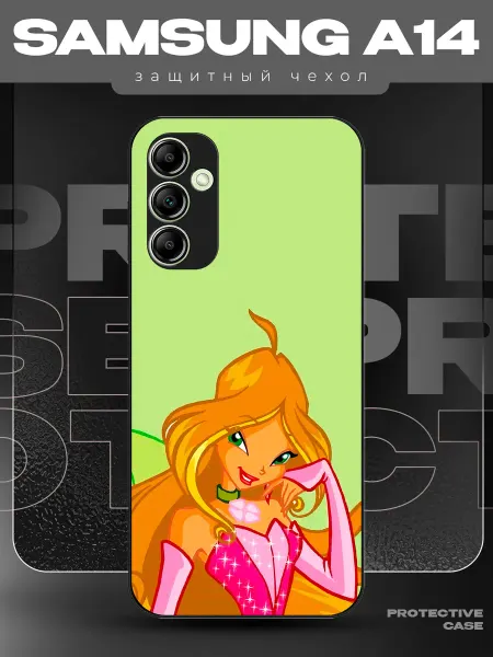 MeowCase Чехол на Samsung A14 с принтом винкс флора
