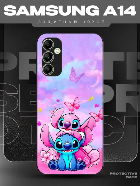 MeowCase Чехол на Samsung A14 с принтом стич