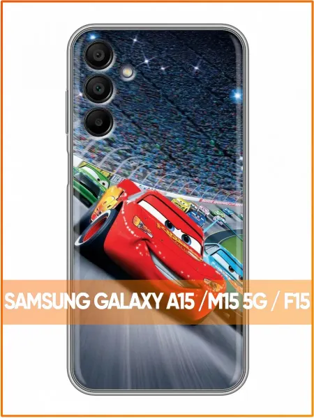 Case Face Чехол на Samsung Galaxy A15 с принтом Маккуин на треке