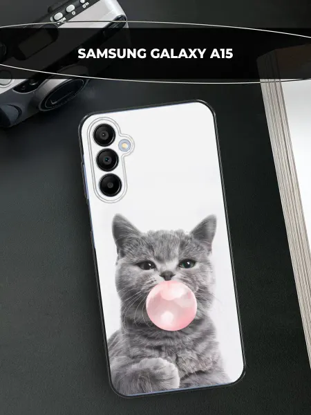 Samsung Чехол на Galaxy A15 кот