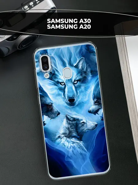 Samsung Чехол на Galaxy A30 A20 волк
