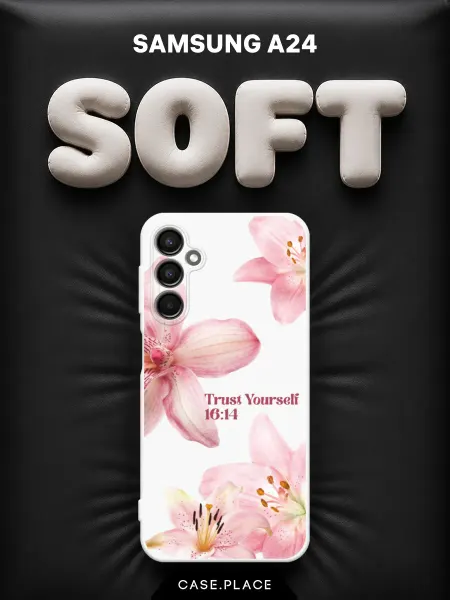 Case Place Чехол на Samsung A24 pinterest белый