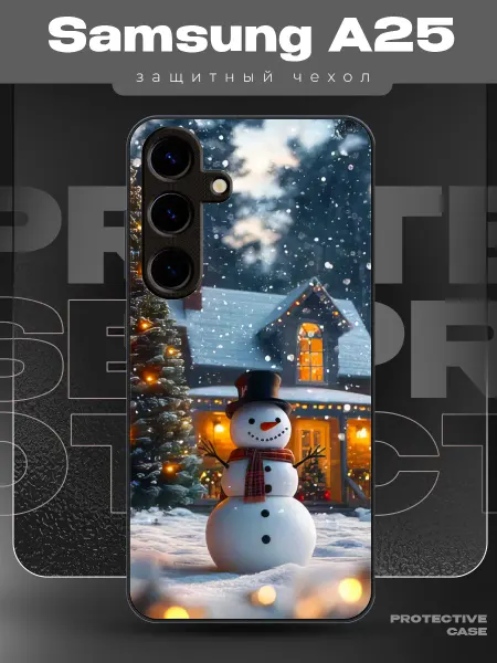 MeowCase Чехол на Samsung Galaxy A25 новогодний с принтом