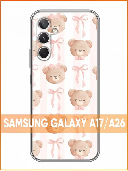 Case Face Чехол на Samsung Galaxy A26 с принтом Бантики