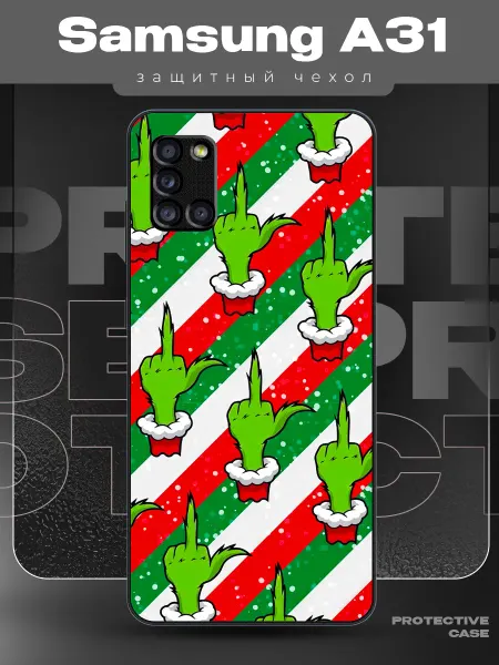MeowCase Чехол на Samsung Galaxy A31 новогодний с принтом