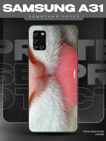 MeowCase Чехол на Samsung A31 с принтом Y2K с котиком