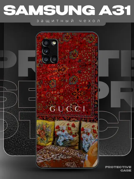 MeowCase Чехол на Samsung A31 с принтом Гуччи ковер