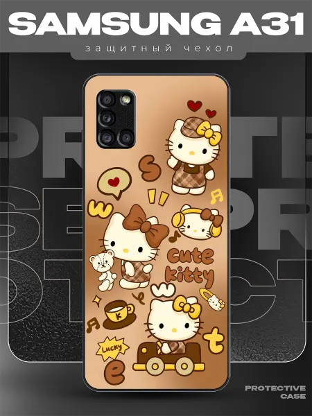 MeowCase Чехол на Samsung A31 с принтом хеллоу Китти