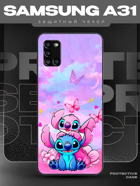 MeowCase Чехол на Samsung A31 с принтом стич