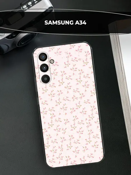 Samsung Чехол на Galaxy A34 с цветочками