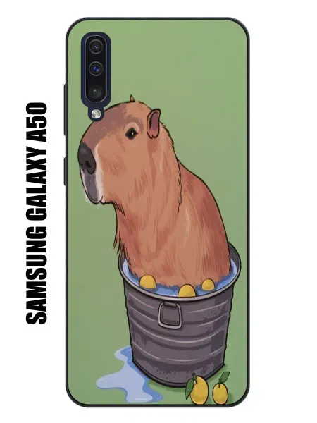 CaseONEshop Чехол на samsung a50 с принтом капибара
