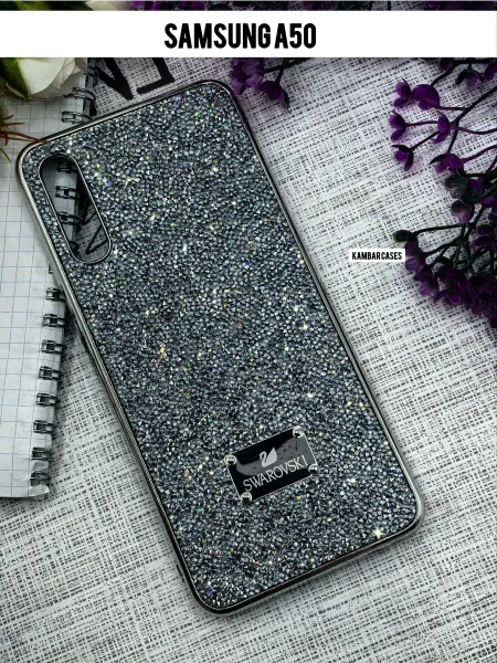 ELNAZ COVER Блестящий чехол на Samsung A50 с кристаллами Swarovski