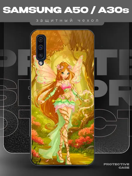 MeowCase Чехол на Samsung A50 с принтом винкс Флора
