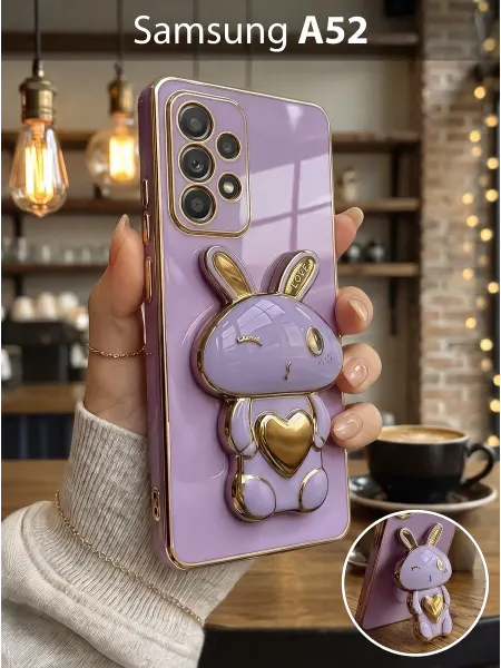 РИНОФОН Чехол подставка с попсокет на Samsung Galaxy A52