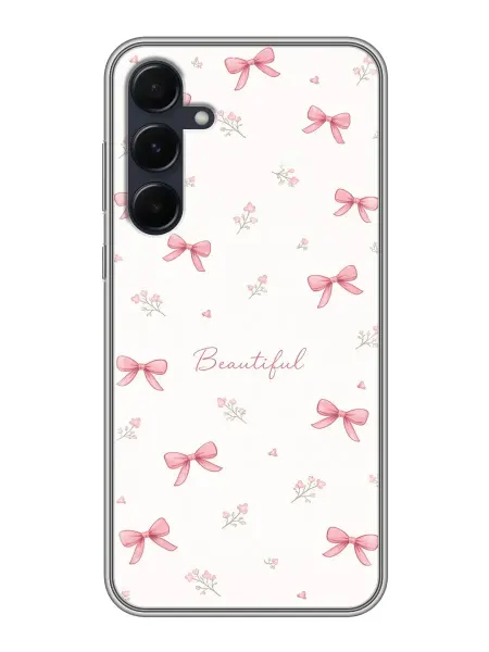ChesnoCase Чехол на Samsung Galaxy A55 бантики для девочек