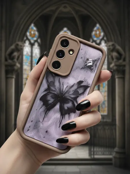 Good Luck Clover Чехол на Samsung A55 Бабочка Темная