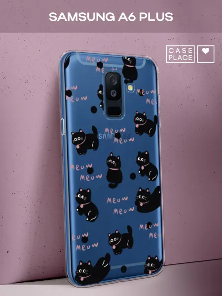 Samsung Чехол на A6 Plus с котиками