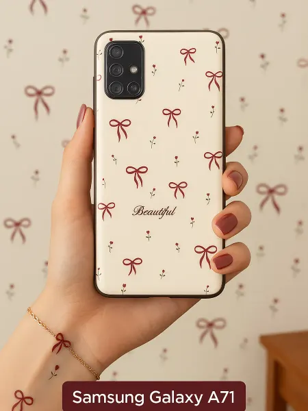 ChesnoCase Чехол на Samsung Galaxy A71 бантики для девочки