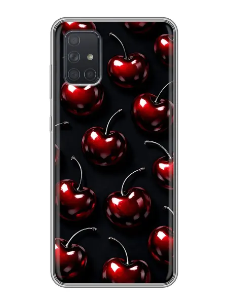 ChesnoCase Чехол на Samsung Galaxy A71 вишенки для девочки