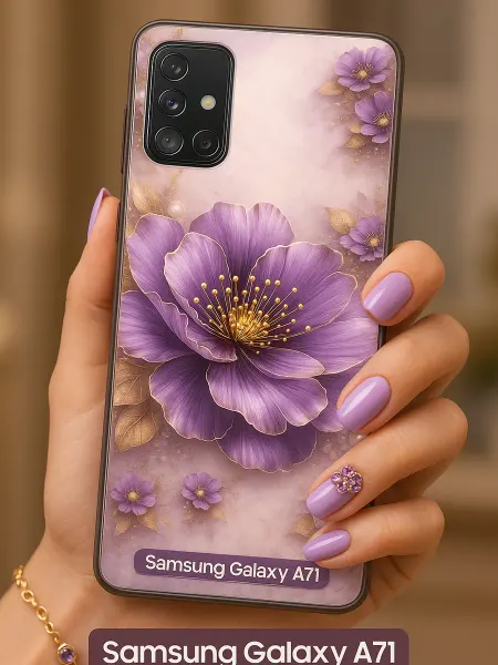 ChesnoCase Чехол на Samsung Galaxy A71 женский с цветами