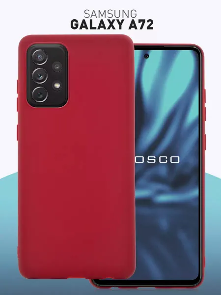 Rosco Тонкий чехол на Samsung A72 винный