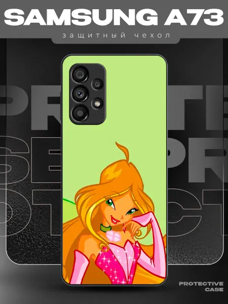 MeowCase Чехол на Samsung A73 с принтом винкс флора